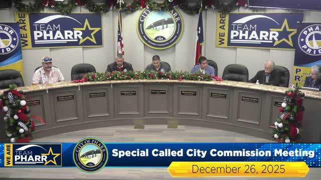 Pharr City Commission approves comprehensive-plan and zoning ordinances, OKs TxDOT closures; denies ACME Square final plat