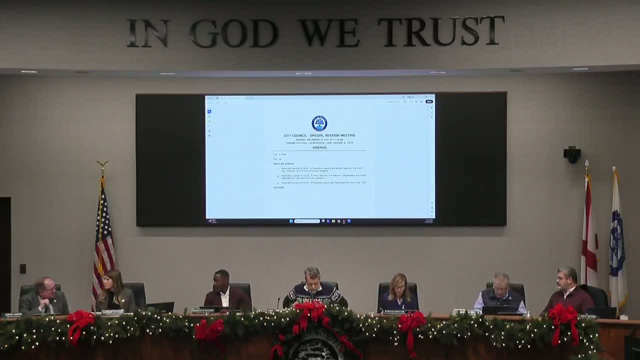 Hoover City council approves 2025 budget as amended, shifts $4,290 to Aldec 911 software