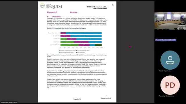 Sequim planners advance draft housing chapter, propose incentives and MFTE to spur middle housing