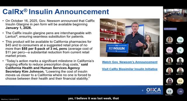 California announces state‑backed low‑cost insulin and advances rural health transformation plans