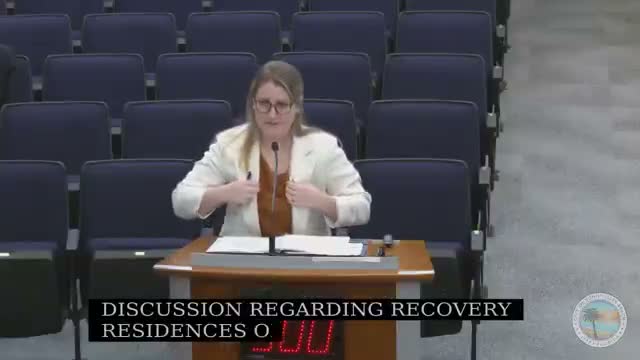 LPA backs recovery-residence ordinance to meet state deadline; commissioner raises neighborhood concern