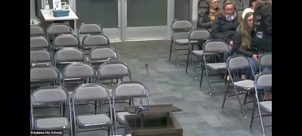 Petaluma board elects Maddie Cloud president, Williams as vice president and appoints superintendent as secretary