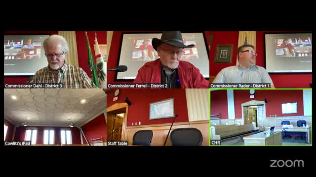 Meeting records informal agreement to name Mark Wilson to public facilities district