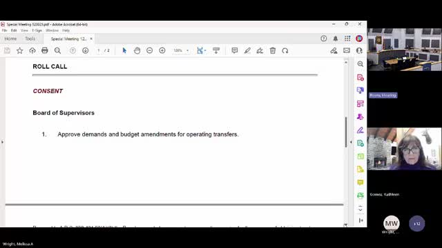 Cochise County supervisors approve operating transfer budget amendments in 3-0 vote