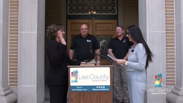 Patricia Petrovsky sworn in as Lee County District 5 commissioner