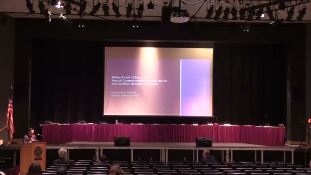 Nutley auditor: district posted fund‑balance gains but faces a roughly $2 million shortfall next year