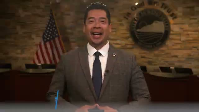 Ceremonial year-end remarks by Moreno Valley mayor