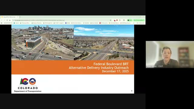 CDOT recommends CMGC delivery for Federal Boulevard BRT, aiming for 2030 service