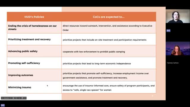 HUD policy shifts push CoCs toward outreach, treatment and public-safety considerations, St. Louis County staff say