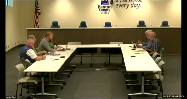 Benton County commissioners approve July minutes