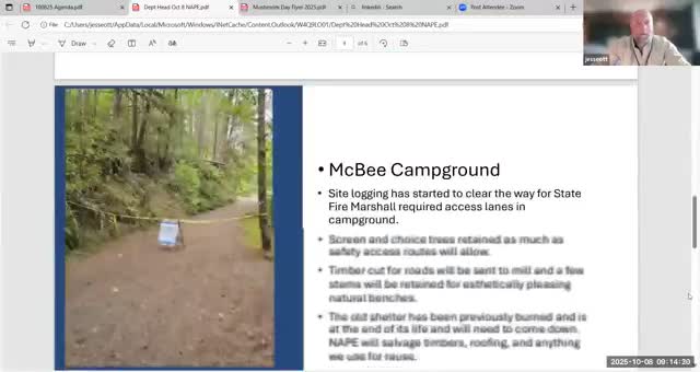 McBee Campground work advances; $645,000 Oregon State Parks grant supports next phase
