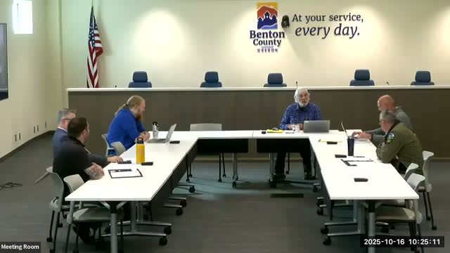 Sheriff Rogers updates commissioners on EOC timeline, radio upgrade and jail treatment program