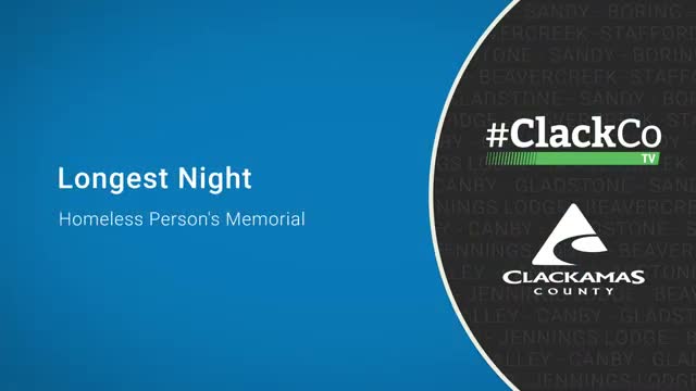 Clackamas County vigil remembers 33 people who died while living outdoors