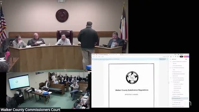 Walker County commissioners defer changes to subdivision rules after public hearing, ask staff to research