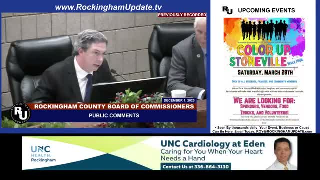 Public commenter accuses commissioner of profiting from county contracts; commissioner disputes charges