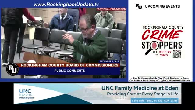 Citizen accuses commissioner of profiting from public contracts; commissioner denies wrongdoing