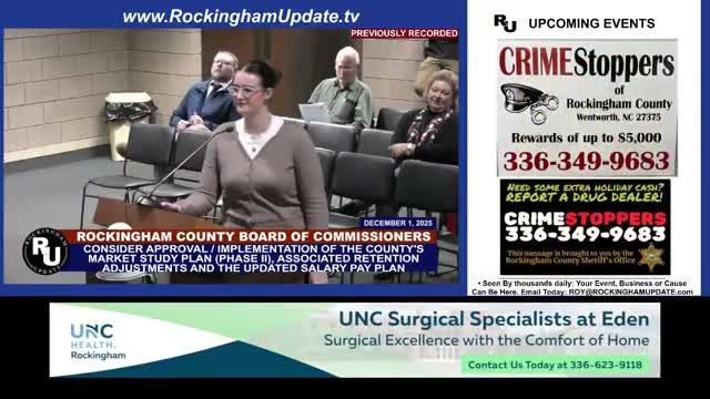 Rockingham commissioners approve pay‑study phase 2 and short‑term DSS staffing measures