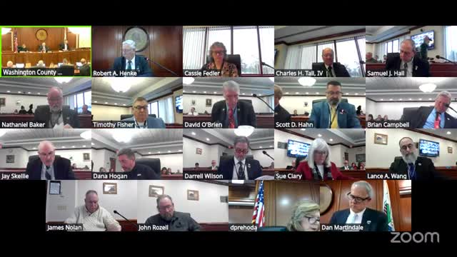 Washington County board adopts series of budget, staffing and contract resolutions