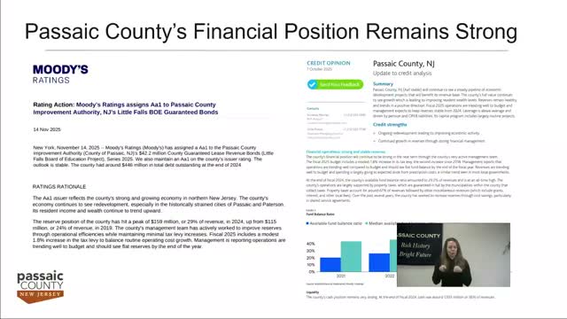 Passaic County highlights 2025 accomplishments; outlines housing, SNAP response and 2026 priorities
