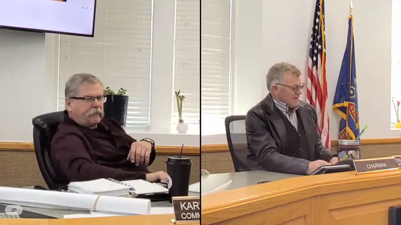 Commissioner moves to sign subdivision agreement that requires sewer hookup when available