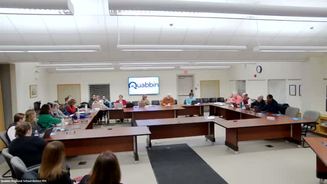 Hubbardston students show yearlong art projects to Quabbin school committee