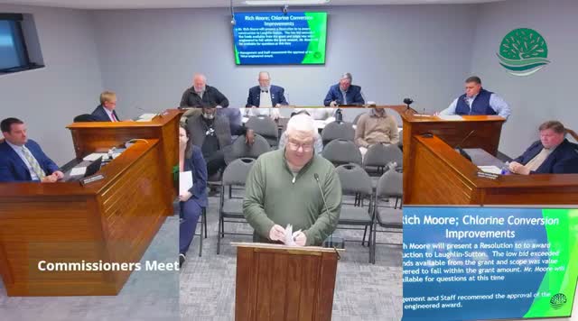 Commission approves $1.8 million bid for well‑site conversion, excludes three wells