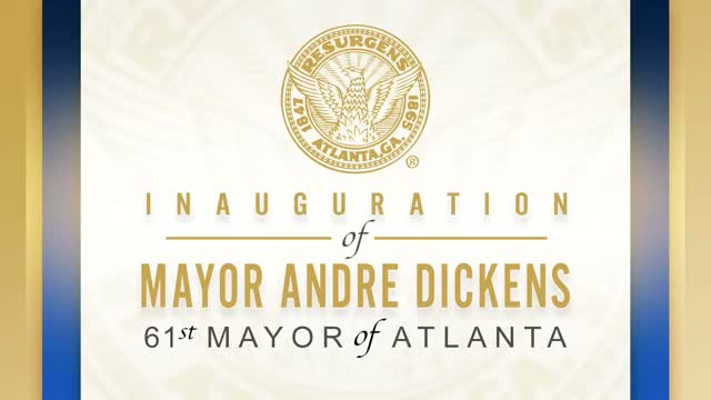 Andre Dickens sworn in for second term as Atlanta mayor; Marcy Collier Overstreet sworn in as council president