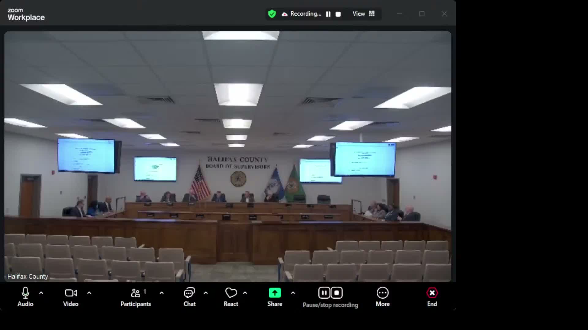 Halifax County supervisors elect temporary chair; lawyers brief board on public finance, Dillon’s Rule and FOIA