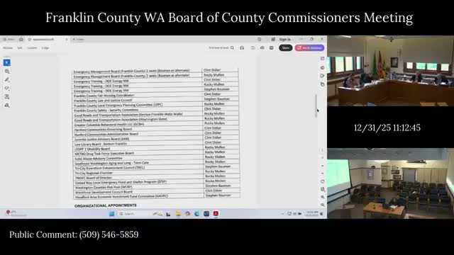 Commissioners discuss risk-pool notice and Alliant outreach amid budget uncertainty