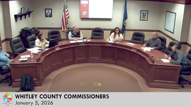 Emergency management and veterans service officers report 2025 activity to Whitley County commissioners