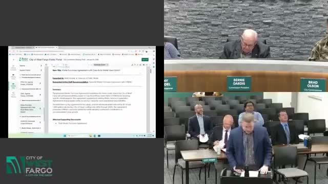 Commission approves five-year treated-water purchase agreement with Cass Rural Water Users District