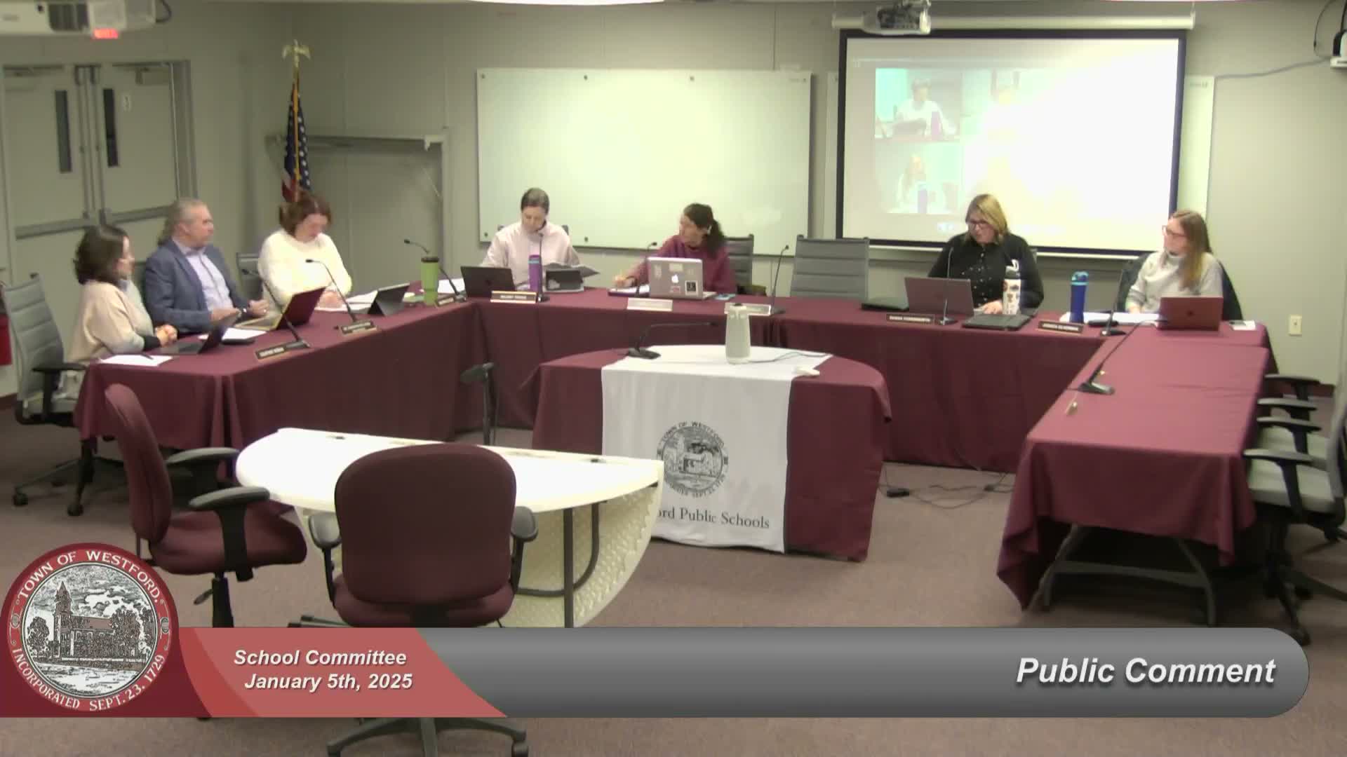 Westford Public Schools previews new logo and website; schedules strategic‑plan community coffee and a Jan. 26 concert