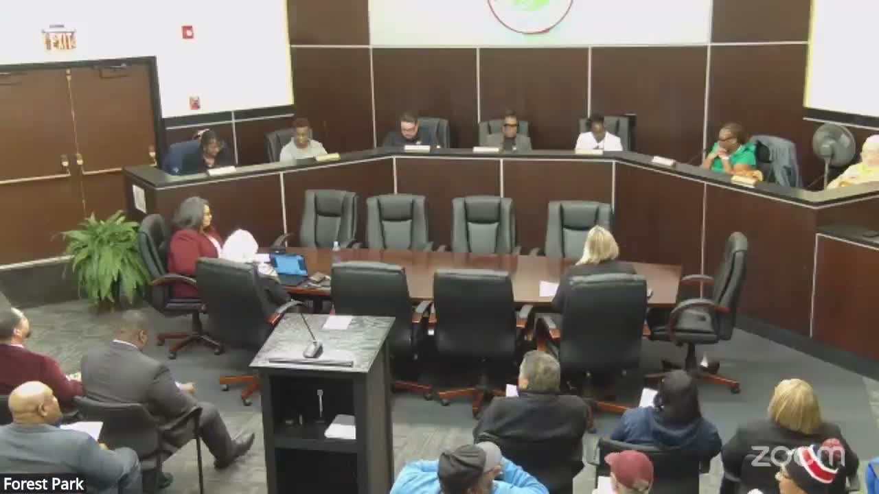 Forest Park public comment: no-confidence letter in public works deferred as personnel matter
