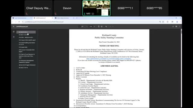 Committee prioritizes courthouse security upgrades and facilities work in 2026
