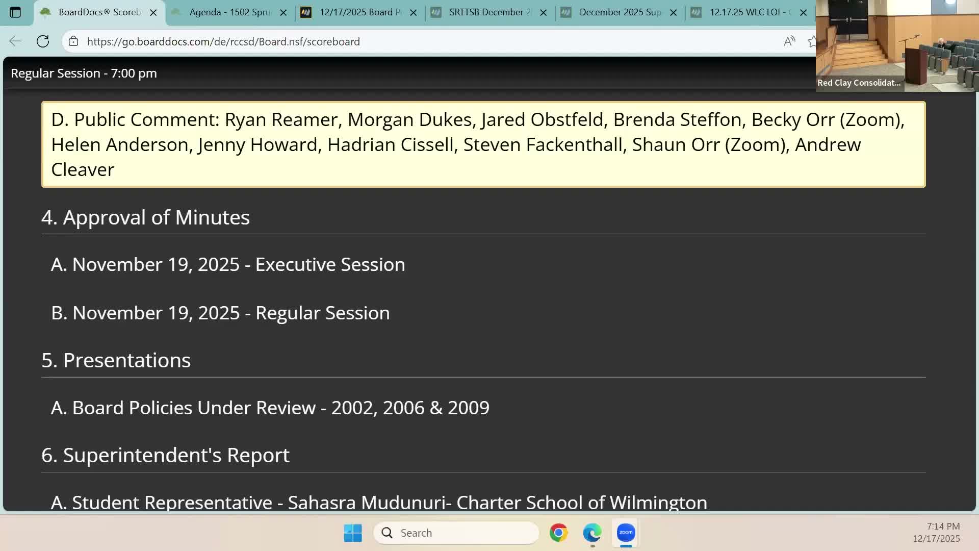 Students and families urge Red Clay to slow McCain Innovation Center plan, citing transparency and special‑education concerns