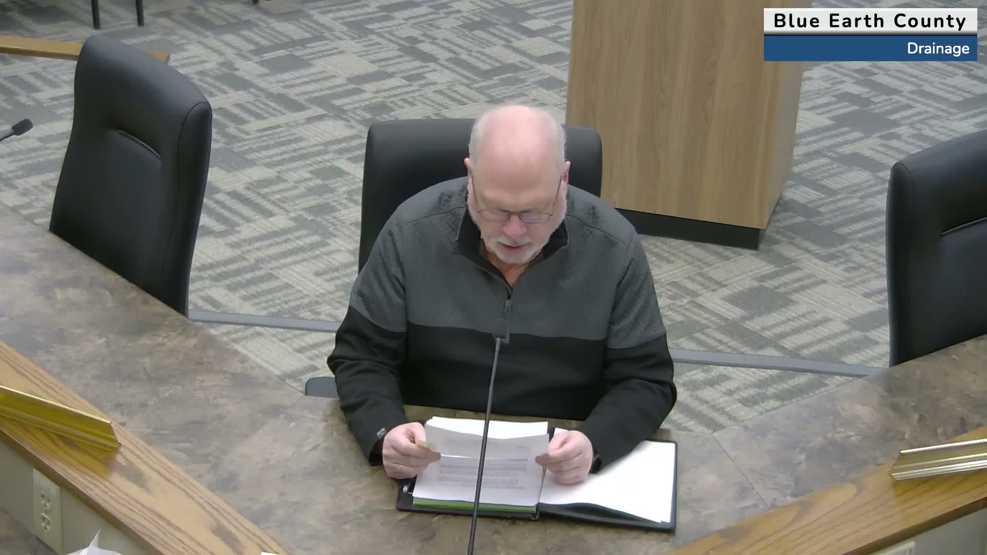 Drainage authority sets Minneopa Creek acceptance hearing and approves County Ditch 56 engineer amendment