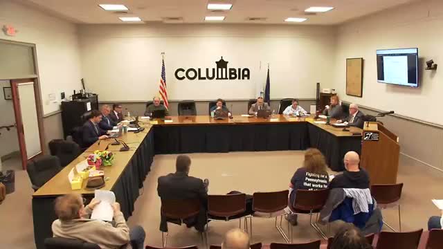 Columbia Borough debates return to committee structure and tightens public-comment protocol to 10 minutes plus 5-minute extension