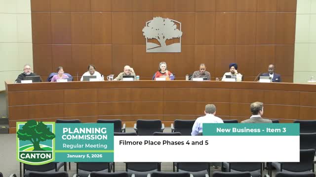 Commission recommends approval of Fillmore Place phases 4–5 preliminary site plan
