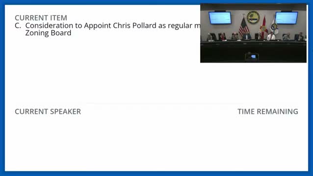 Staff tells commission a 4/5ths finding is needed to waive residency for Chris Pollard