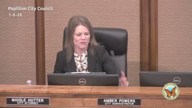 Papillion council approves road-classification resolution, passes consent agenda; pensions hearings opened