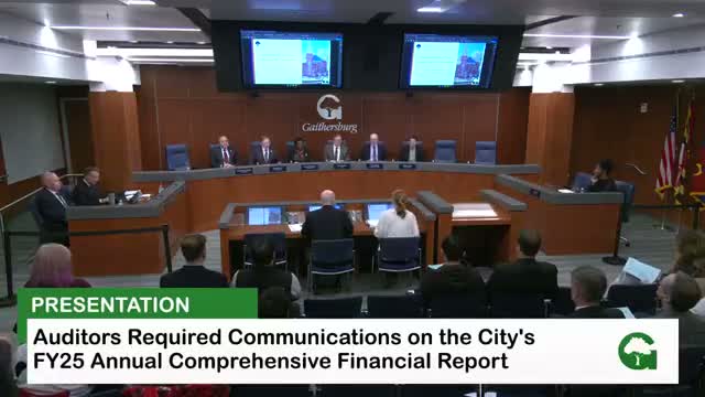 Gaithersburg posts clean FY25 audit; general fund posts unexpected increase