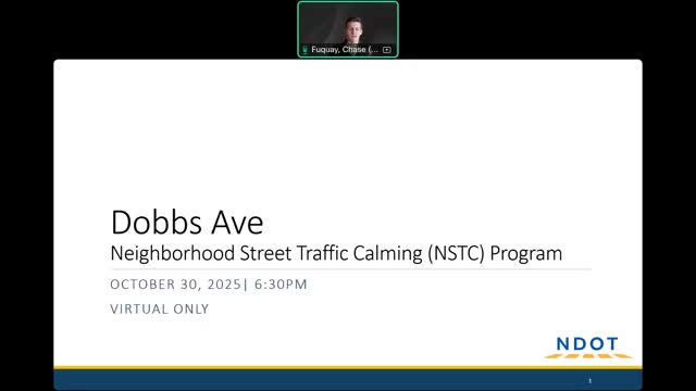 NDOT proposes four speed cushions for Dobbs Avenue; residents to vote by mail/online