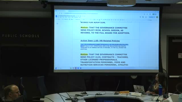 Committee approves HR omnibus to full board; debates legal-counsel language in employee-protections policy