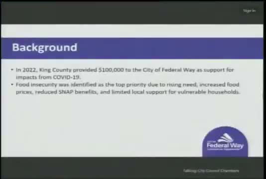 Federal Way council OKs $100,000 in food grants after due-diligence split vote