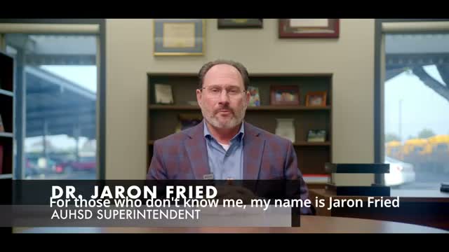 Incoming AUHSD Superintendent Jaren Fried lays out collaborative priorities
