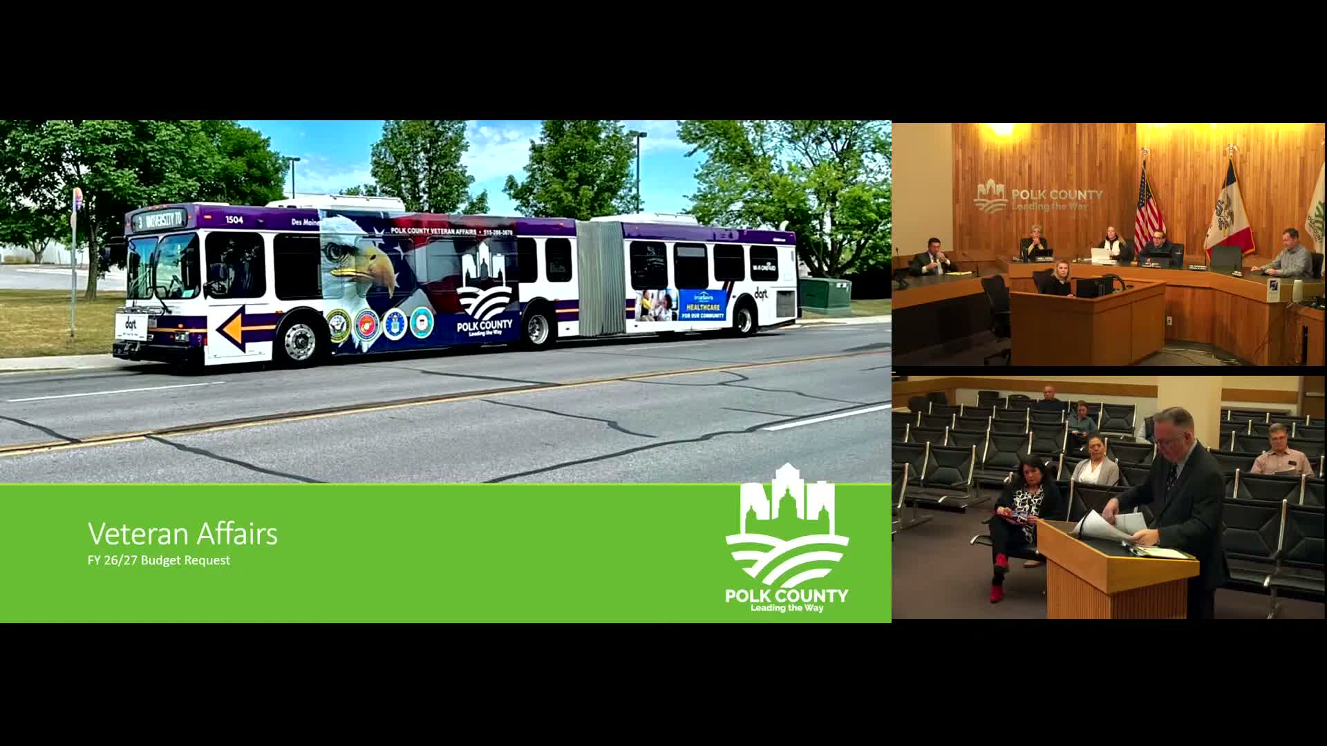 Polk County Veterans Affairs seeks $2.057 million; officials say 1% cut won’t reduce services