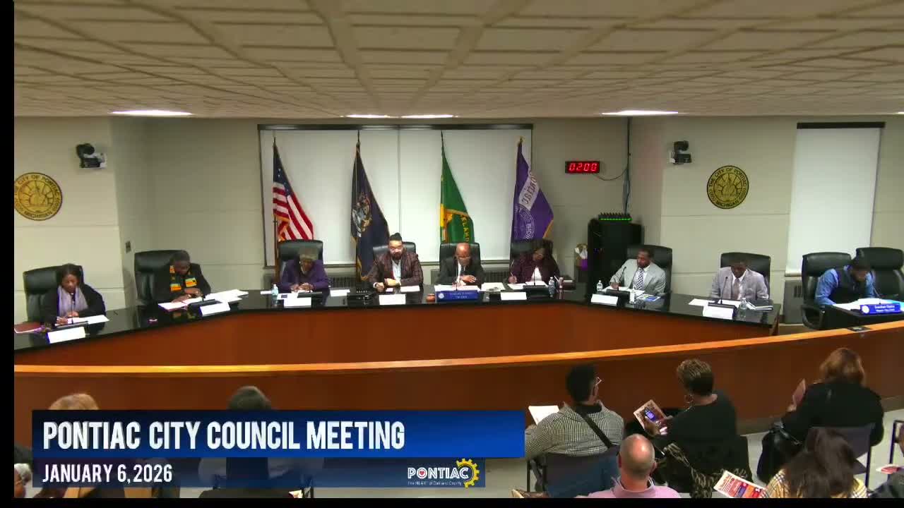 Pontiac council elects Adrian Austin president; William Carrington named president pro tem