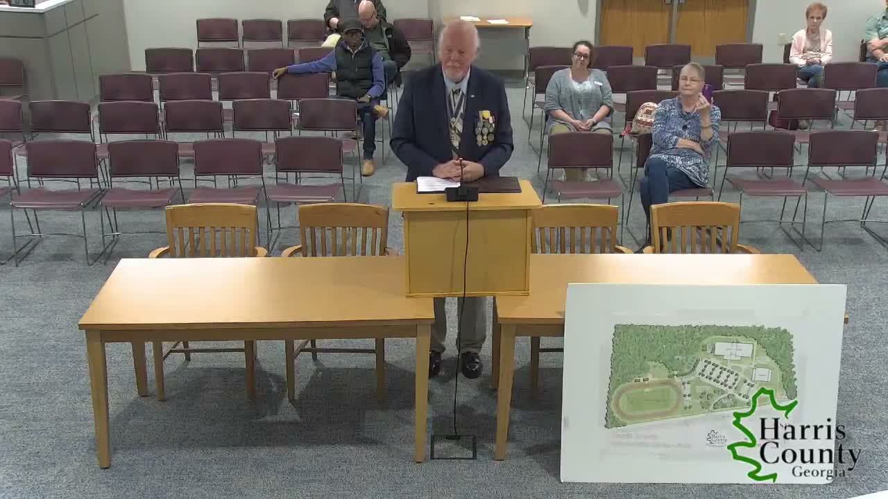 Harris County meeting: reappointments, Liberty Tree approval, manager report and $6,000 pay increase