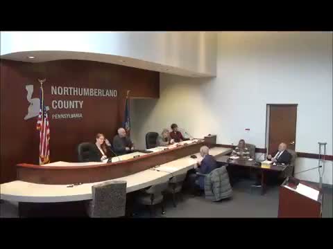 Northumberland County holds routine reorganization; chair and secretary roles recited