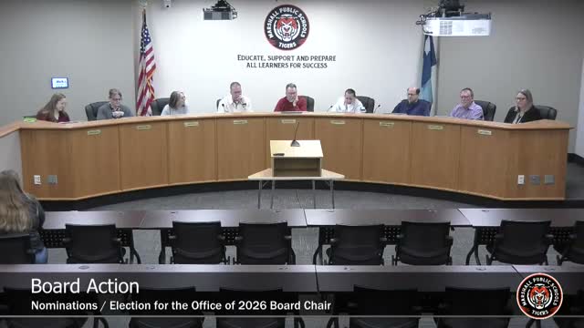 Marshall Public School District board elects officers at January organizational meeting